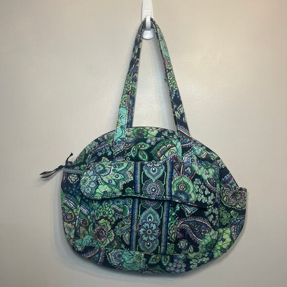 Vera Bradley Handbags - Vera Bradley Medium Baby Diaper Bag Shoulder Strap Blue Rhapsody Print